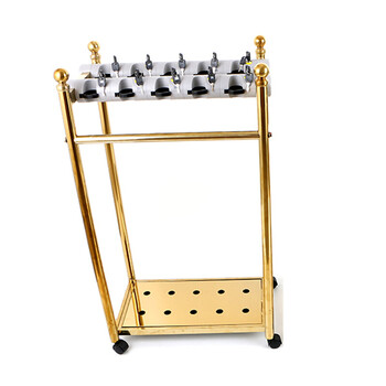 银马之星钛金雨伞架带锁 10头大锁