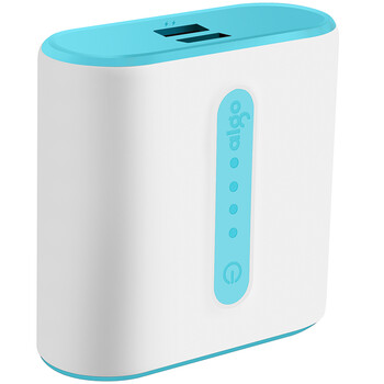 爱国者（aigo）移动电源S1 双USB10000mAh 小巧充电宝 蓝色