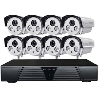 安尼威尔(aneywell)hkzl2模拟监控套装 1200线纳米高清摄像头录像机