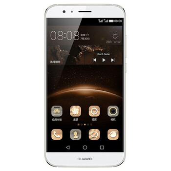 华为 G7Plus 4G 双卡双待手机 香槟银 移动联通双4G(2G RAM+16G ROM)套餐