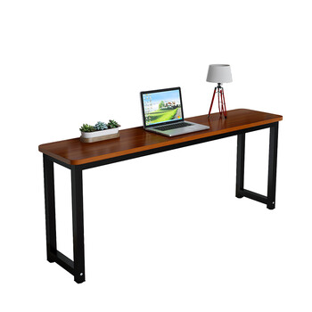 圆角长条桌双人电脑桌书房简易写字桌 圆角长240宽50高74 板厚2.