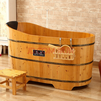 洗澡木桶泡澡桶香柏木桶浴桶 成人泡浴桶加高 洗澡木盆沐浴桶木桶浴缸