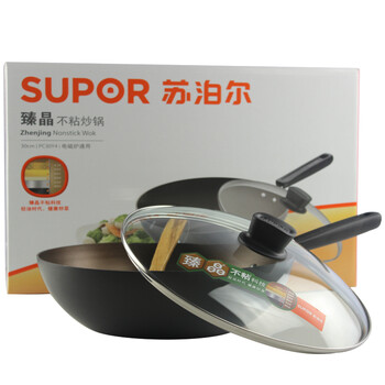 
                                        苏泊尔（SUPOR） 炒锅不粘锅30cm臻晶少油烟不生锈炒菜锅明火电磁炉锅具PC30Y4                