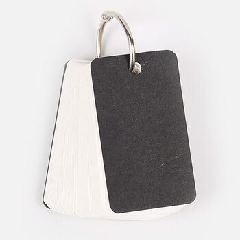 新品圆环牛皮空白背单词本 便签小本子 随身英语便携本记忆卡片80张