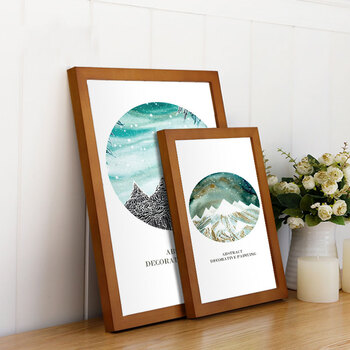 实木相框挂墙a4 16寸14 18 20 24 8开创意照片墙海报装裱画框4ka3