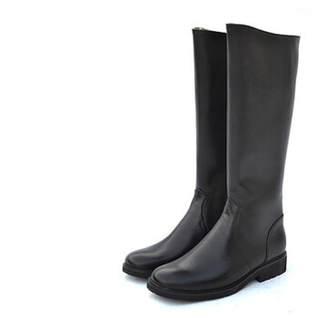 男女款高筒皮靴骑士马术表演阅兵护旗靴仪仗队升旗手长筒子 a套筒男款