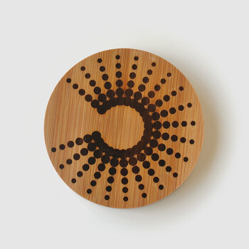 创意时尚 潮流高温烫印天然优质杯托 太空