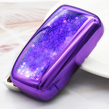 x200t凌志nx200es250es300h流沙钥匙壳女性汽车用品 【电光紫色】单壳