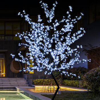 led樱花树灯户外发光树灯景观庭院草坪灯圣诞树节日装饰树灯 1.