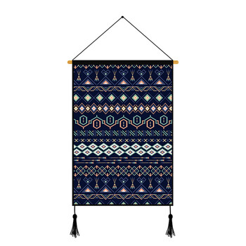 中式民族风抽象布艺挂毯客厅书房挂画沙发背景墙面电表箱装饰挂布