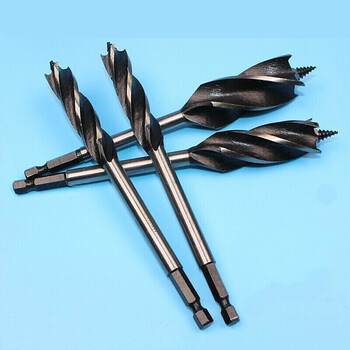 木工钻头四槽四刃木工支罗钻头门锁开孔器门锁扩孔钻头麻花钻 28*165