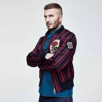 kent&curwen/肯迪文赛艇条纹玫瑰夹克外套男 深蓝39 l