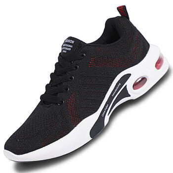 官方名品品牌特卖 原装直邮将肯品质男鞋飞织透气超火定制舒适慢跑休闲鞋黑红42码 图片价格品牌报价 京东