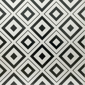 简约现代黑白瓷砖花砖客厅背景墙餐厅防滑几何花砖地砖600 黑色 黑色