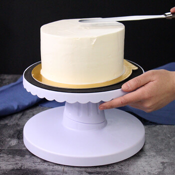 可调节弧度裱花转台 旋转转盘生日操作台抹面工具烘焙器具