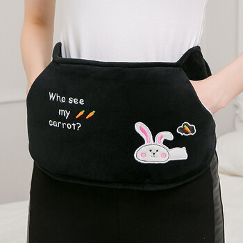 乾越暖手宝宝热水袋充电防爆暖宝宝女生经期暖宫暖手宝暖腰宝 黑色