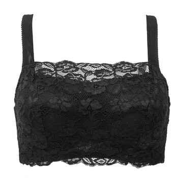 大码文胸抹胸式胖mm夏季款防走光聚拢少内衣罩杯胸罩 黑色 95b