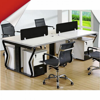 办公屏风钢架桌办公家具屏风工作位组合职员桌椅简约现代电脑办公桌qt