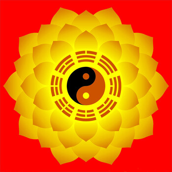 莲花太极八卦 100*100厘米