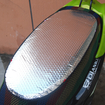 电动车 摩托车座垫防热垫 反光垫子 电瓶车座垫防水垫子 银色反光垫