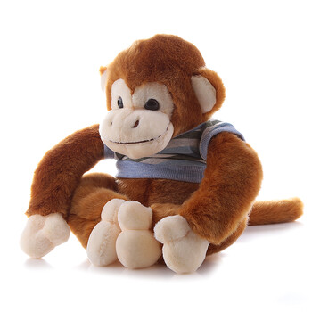 amangs毛绒玩具猴子生肖猴子年货长臂猴子悠嘻猴吉祥物生日礼物 深色