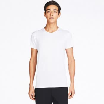 男装airism圆领t恤(短袖) 403523 优衣库uniqlo 00 白色 165/90/s