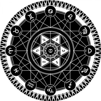 魔法阵卡通圆形儿童地垫电脑椅垫吊篮地垫帐篷地垫床边毯环保 小樱