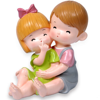 金火把 甜蜜时刻情侣公仔摆件创意恋爱礼物送女友老婆纪念日礼品