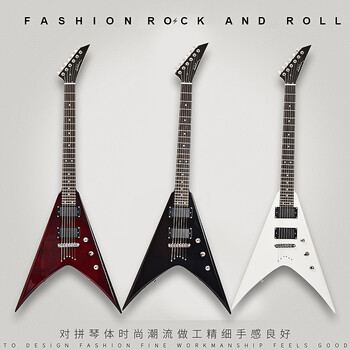 燕尾电吉他入门fly异形v型24品主音摇滚金属电吉他新手初学套餐送礼包