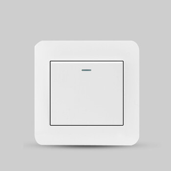 优雅白家装家饰86型墙壁暗装开关插座 一开单控开关