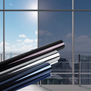 隔热膜玻璃防晒防爆贴膜家用窗户贴纸单向透视台卧室遮光太膜 银(宽*