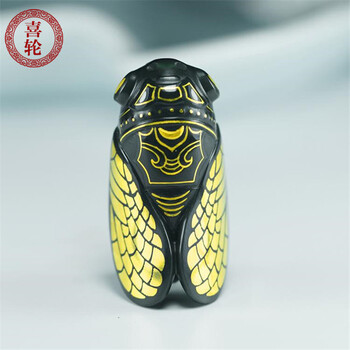 和田玉青玉错金玉蝉情侣挂件吊坠一鸣惊人男女款项坠