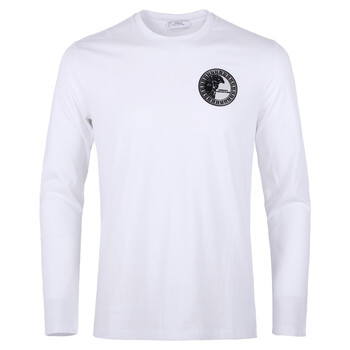 范思哲(versace collection)男装 美杜莎胸标宽松圆领长袖t恤衫 v800