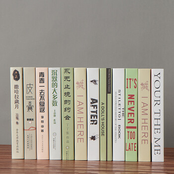 现代简约仿真书假书装饰品摆件办公室客厅装饰书摆设拍照道具书壳