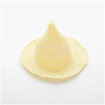 奶白尖尖草帽 参考2-7岁(50-54cm)s