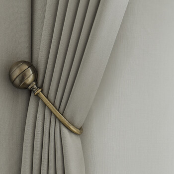 2018纯色窗帘卧室客厅布料北欧风格简约现代成品 q702-4号色 韩式加工