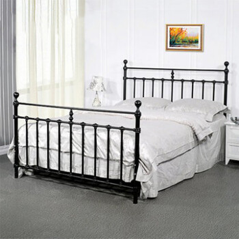 型爵北欧宜家铁艺床双人床单人床简约现代儿童