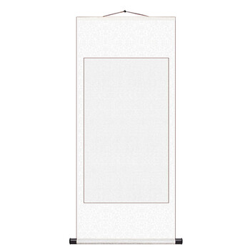 全绫精装裱空白卷轴可绘画书法熟宣纸横轴竖立挂轴书画轴可定制mxs