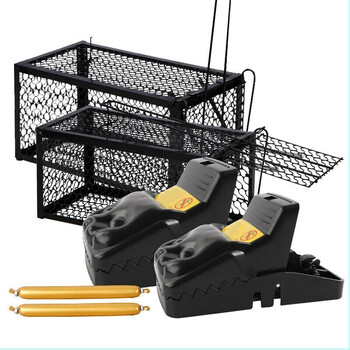 老鼠笼捕鼠器家用全自动连续扑逮捉抓老鼠夹子灭耗子捕鼠神器