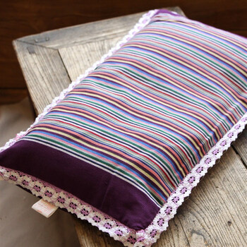 【京东精选】【刘大姐粗布】手工老粗布儿童枕套 枕头(含枕芯)!