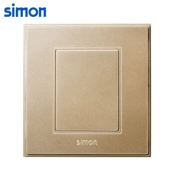 西蒙(SIMON) 开关插座面板 56C系列 空白盖板 86型面板 香槟金色 V51000-02 电工电料