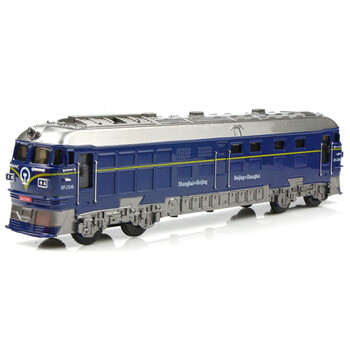 绿皮火车模型蒸汽内燃机车儿童玩具惯性小汽车仿真东风火车头蓝皮火车