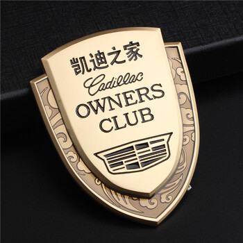 凯迪拉克 ats-l gt6 xts xt5改装车标金属车窗侧标贴纸装饰尾标