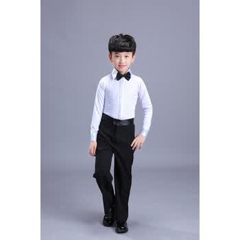 音网红同款拉丁舞服装儿童男拉丁舞上衣男童比赛服演出服男舞蹈服表演