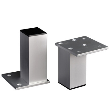 永得旺 家具脚腿可调节方形橱柜脚铝合金柜子脚浴室柜脚调整脚可定做