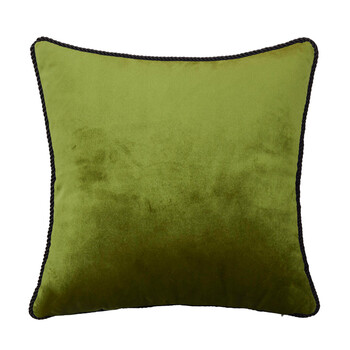 纯色简约现代柔软丝滑绒布欧式样板房沙发抱枕头靠垫背办公室枕腰