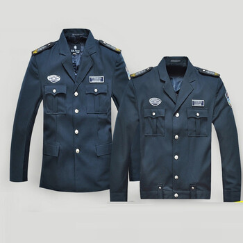 保安工作制服墨绿色长袖常服夹克套装小区物业执勤男 新式保安夹克