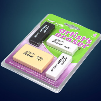蒙玛特素描橡皮4件组合 素描橡皮 美术橡皮 画画软橡皮