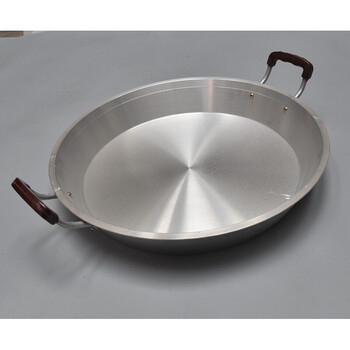 加厚铝平底煎锅商用煎饼锅铸造平底锅铝铝制平锅不粘锅创意客厅厨具