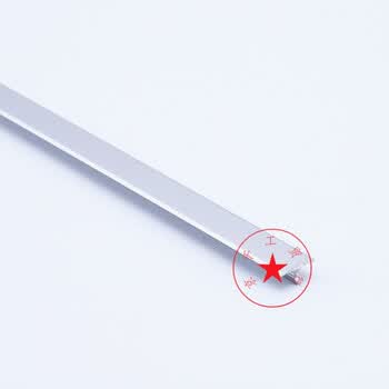 钛铝合金t型条8mm/10mm/12mm装饰条压边条瓷砖收边条地板t型压条 银白